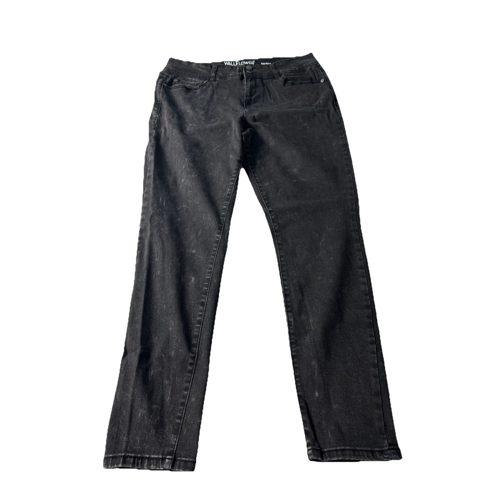 Wallflower Women's Jeans 17 Rebel Black The Ultra Fit Skinny 33x28